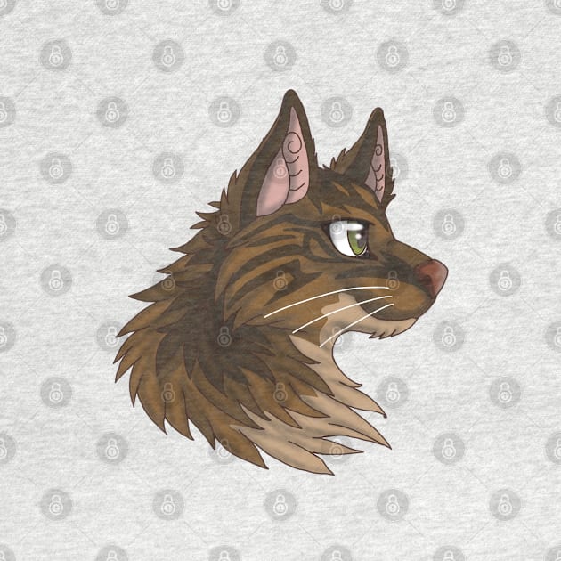 Light Brown Maine Coon by Bamsdrawz